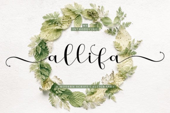 Allifa: A Handwritten Typeface for Elegant Design