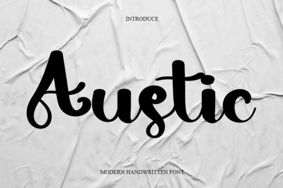 Austic: A Handwritten Font for Elegant Design