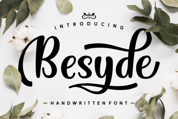 Besyde: A Handwritten Font for Elegant Design