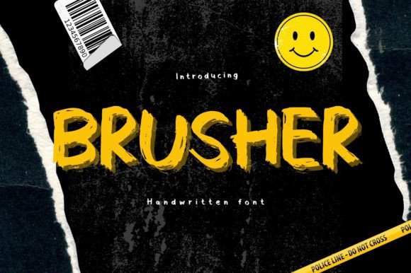 Brusher: A Handwritten Font for Creative Projects