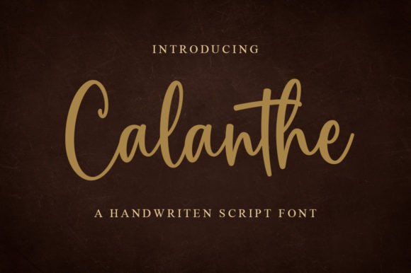 Calanthe: Elegant Handwritten Font
