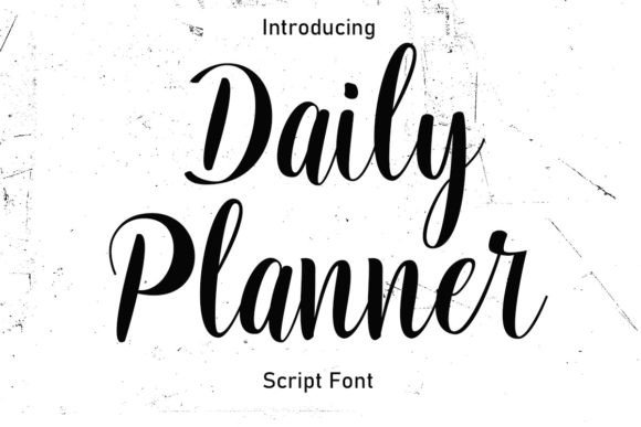 Daily Planner Font: Elegant Script for Editorial Design