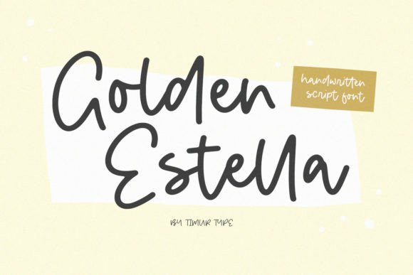 Golden Estella: A Script Font for Real Projects