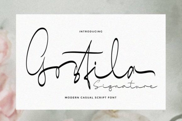 Gosfila Signature: A Font for Business Elegance