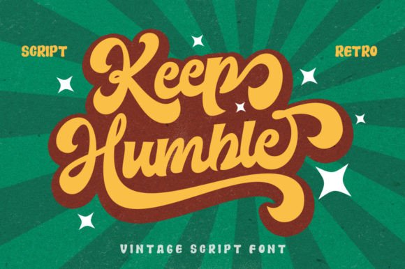 Keep Humble: A Retro Handwritten Font