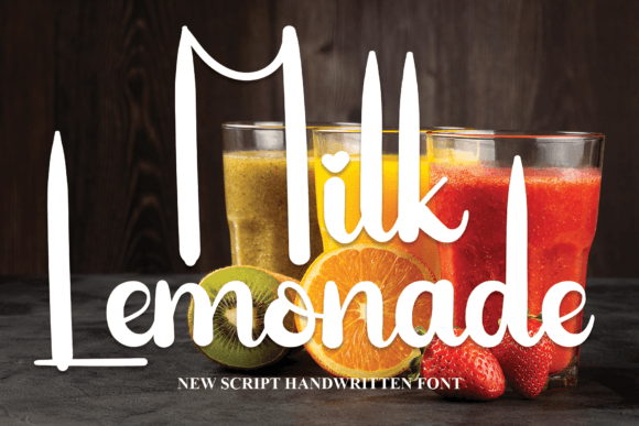 Milk Lemonade Font for Business
