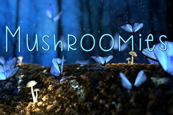 Mushroomies: A Handwritten Font for Creative Projects