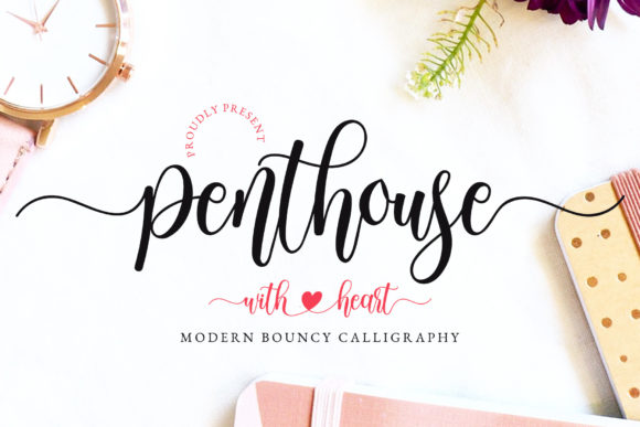 Penthouse Font: A Bouncy Script for Web Design