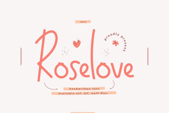 Roselove: A Playful Font for Web Design