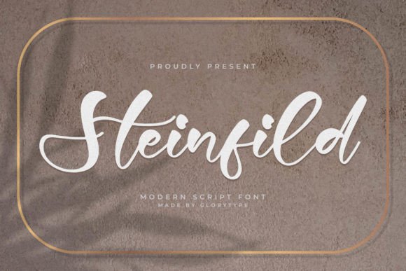 Steinfild – Modern Script Font