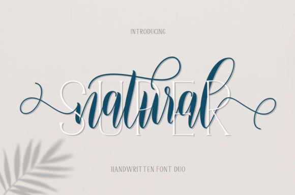 Super Natural Duo Font for Branding