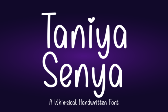 Taniya Senya: A Handwritten Font for Creative Projects